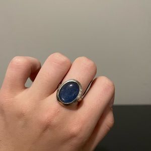 Blue Kyanite Sterling Silver Ring